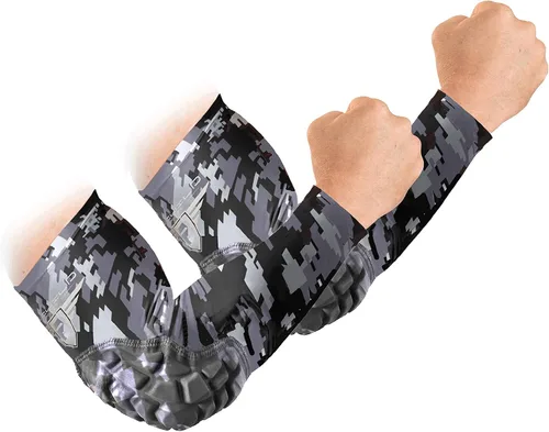 Vista 8 de Bucwild Sports Padded Compression Elbow Arm Sleeves for Basketball, Football & Volleyball Youth & Adult Size Pads