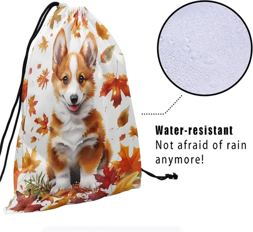 Vista 102 de Bolsa de agarre de gimnasia de piel de animal, bolsa de gimnasia con cordón ajustable, bolsa de cuerda para fauna silvestre, Mariposas Galaxy