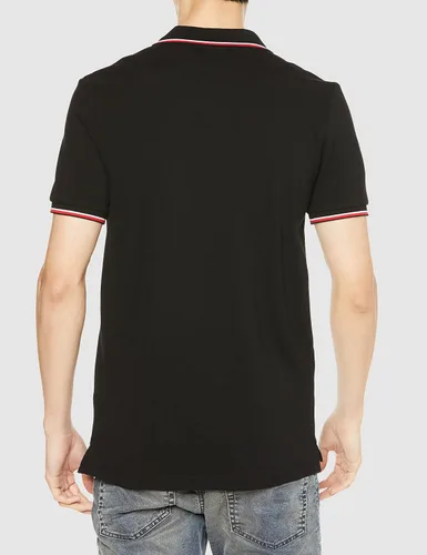 Vista 2 de Diesel Camisa polo Smith para hombre, color negro