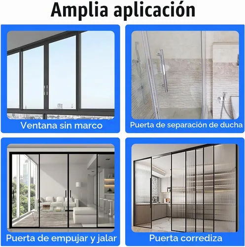 Vista 5 de Shower Door Side Seal Strip, 39" F-Type, for 1/4" Glass