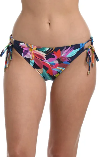 Vista 16 de La Blanca Parte inferior de bikini hipster con lazo lateral para mujer Negro/ Luces de la ciudad