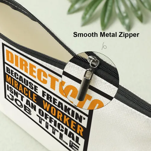 Vista 3 de Decohim Bolsa de maquillaje divertida bolsa de cosméticos, blanco434, Estampado