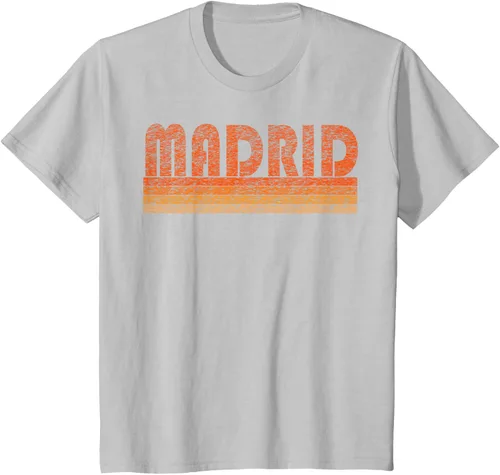 Vista 68 de clásico Retro Madrid playera, hombre 3XL, Asphalt Negro