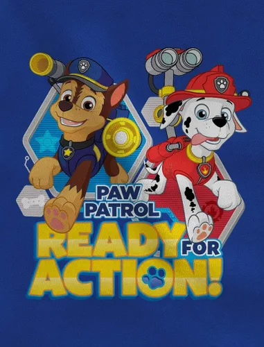 Vista 2 de Camiseta de manga larga oficial de la Patrulla Canina lista para la acción para niños y niños