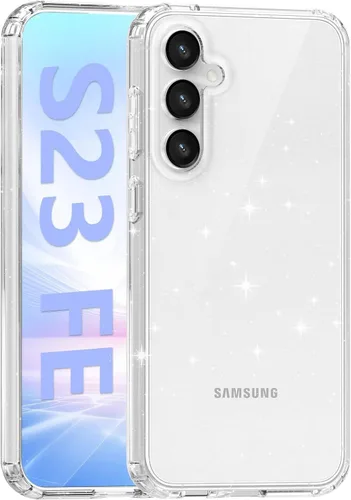 Vista 7 de ANNSD Funda protectora para Samsung Galaxy S20 Fe, cubierta protectora de cuerpo completo de goma flexible delgada y transparente con purpurina
