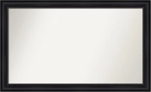 Vista 126 de Amanti Art Espejo personalizado, espejo de baño negro Astor, espejo de pared o espejo de tocador de baño sobre el fregadero (25 x 25 pulgadas)