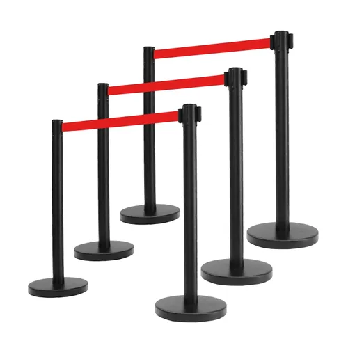 Vista 44 de VIP Crowd Control - Juego de barreras de seguridad con cinturones retráctiles, 91 cm de altura, cinturón de 198 cm y soporte de pared Cinturón
