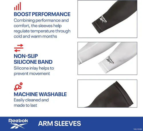 Vista 2 de Reebok Compression Arm Sleeves for Men and Women