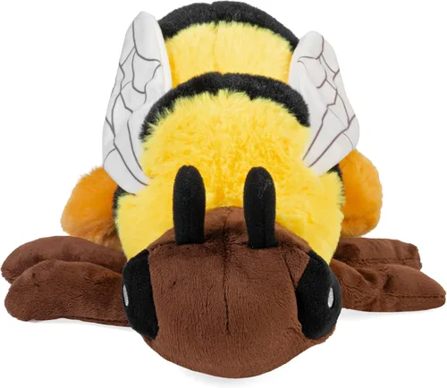 Vista 2 de Wild Republic Ecokins, Abeja, animal de peluche, 12 pulgadas, regalo para niños, juguete de peluche, hecho de botellas de agua recicladas hiladas