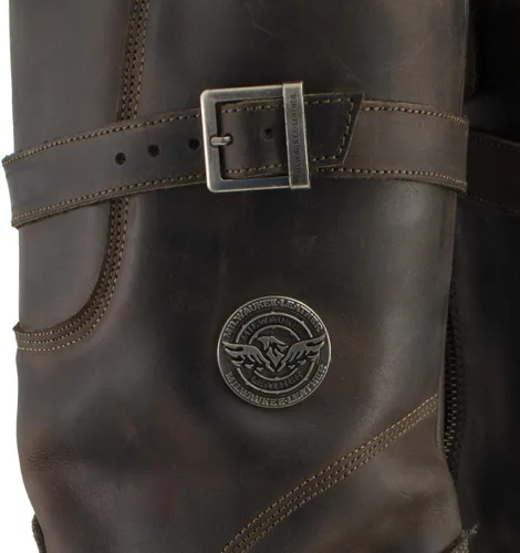 Vista 9 de Milwaukee Leather MBM9063 - Botas de ingeniero clásicas para hombre, color marrón envejecido, 7 .5