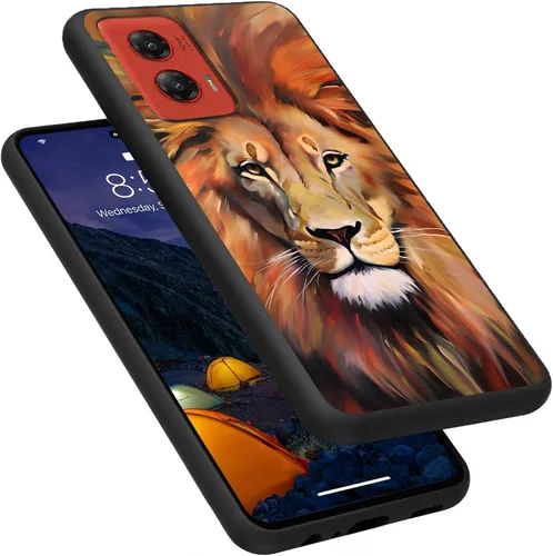 Vista 139 de Funda para Motorola Moto G Play 4G 2024, delgada y ligera, de silicona de TPU suave, color negro, ultrafina, para Motorola Moto G Play 4G 2024, Art