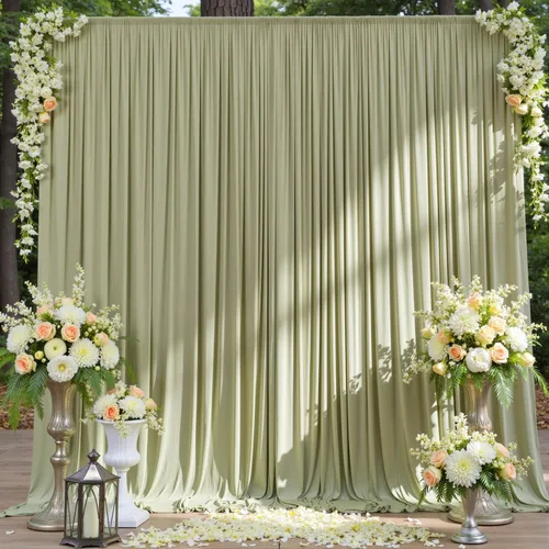 Vista 102 de Cortinas de fondo negras negras sin arrugas para fiestas, cortinas de tela gruesa para telón de fondo de fotos para cumpleaños, bodas, baby shower