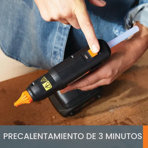 Vista 6 de Worx 20V Power Share Pistola de pegamento caliente de tamaño completo WX045L.9- (sólo herramienta)