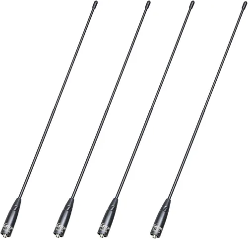 Vista 7 de Antena de radio para BaoFeng UV-5R/888S Antena Walkie Talkie de largo alcance 15.6 pulgadas Whip VHF/UHF (144/430Mhz) Antena SMA-Hembra (1 paquete)