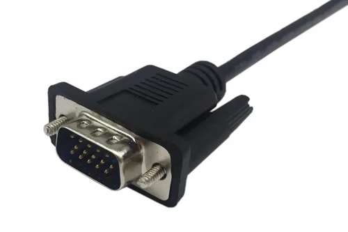 Vista 8 de CERRXIAN 1 pie VGA SVGA 15 Pin HD15 macho a macho adaptador de video Monitor Cable para PC portátil TV Porjector (mm)