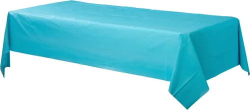 Vista 12 de Mantel de plástico negro azabache, 54 x 108 pulgadas (1 unidad), elegante esencial para eventos, perfecto para fiestas, bodas y ocasiones especiales