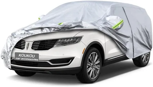 Vista 175 de KouKou Funda impermeable para automóvil SUV adecuada para BMW X1 de 2009 a 2025, 7 capas a prueba de viento para todo tipo de clima, cubierta