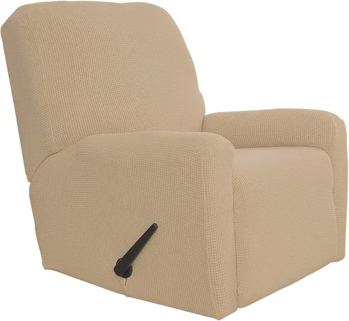 Vista 89 de Easy-Going Funda Elástica para Sofá Reclinable Cobertor de Sofá 4 Piezas Protector de Muebles Sofá Suave con Fondo Elástico Poliéster Spandex Tela