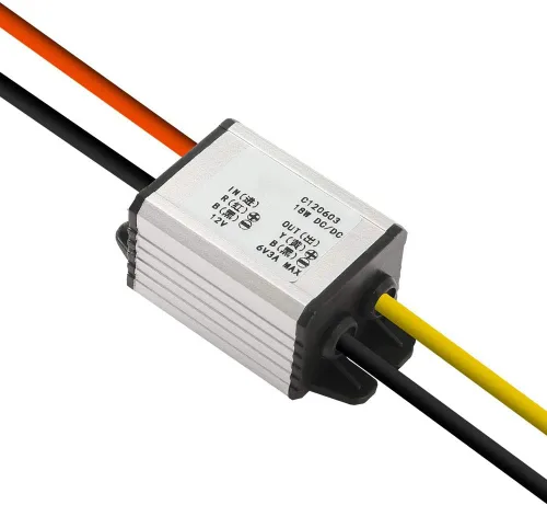 Vista 11 de Convertidor de 12 V a 5 V CC Voltaje de alimentación para automóvil, impermeable DC 6.3-22V 12V reductor a 5V 3A 15W Regulador de voltaje