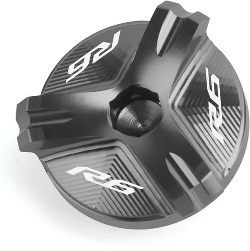 Vista 8 de Tapa de tapón de llenado de aceite de motor CNC para motocicleta, compatible con Yamaha YZF R1 R3 R6 YZFR1 1998-2020 YZFR3 2015-2021 YZFR6 YZFR6S R1