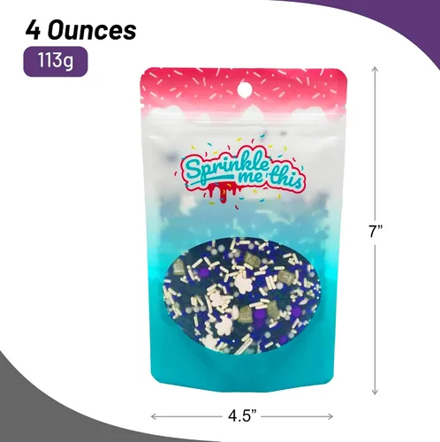 Vista 5 de Delicious & Deadly Graveyard Smash-RIP negro, violeta, morado, blanco, plata, mansión encantada de Halloween, otoño, colorido, chispas de caramelo