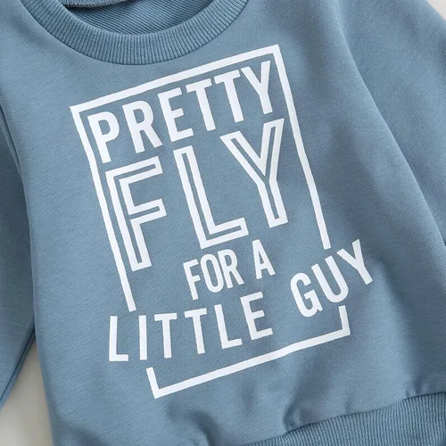 Vista 4 de Conjunto de sudadera de manga larga para bebé niño y niño pequeño