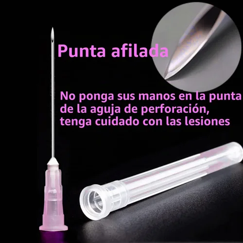 Vista 4 de Paquete de 100 jeringas de plástico de 10 ml con aguja desechable de 18Ga, envueltas individualmente