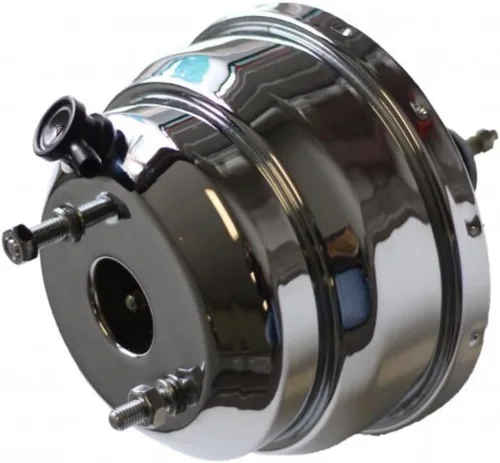 Vista 2 de LEED BRAKES Booster de potencia dual de 8 pulgadas con kit de soporte (cromo)