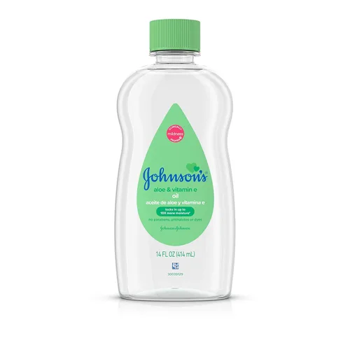Vista 12 de Aceite para bebé Johnson's, Aceite mineral enriquecido con aloe vera y vitamina E, 20 onzas líquidas