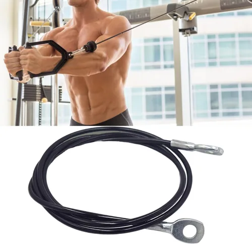 Vista 6 de Fitness Gym Replacement Cable Heavy Type Steel Wire Rope Pulley Cable for Fitness Enthusiasts and Trainers