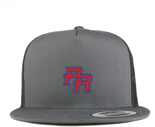 Vista 6 de Trendy Apparel Shop Puerto Rico PR Gorra de malla bordada pequeña de 5 paneles