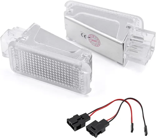 Vista 3 de Golf GTI MK5 MK6 Luces de Proyector de Cortesía Led para Puerta de VW Touareg Tigvan Eos Passat B5 B6 CC Golf 4/5/6 Sharan Beetle Luz Azul LED