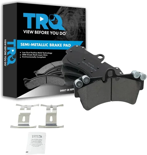Vista 58 de TRQ Pastillas de freno delanteras semi metálicas compatibles con Ford Expedition 2018-2021 F-150 2018-2020 Lincoln Navigator 2018-2022