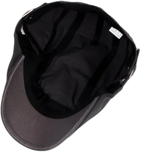 Vista 5 de Qunson - Sombrero chato de algodón Ivy Gatsby Newsboy - para hombres