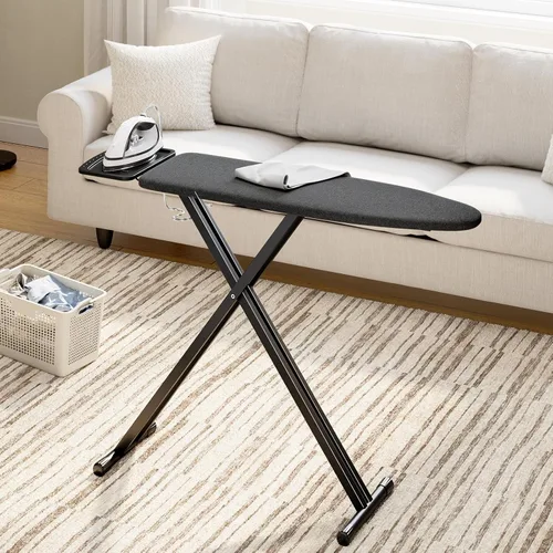 Vista 8 de APEXCHASER Tabla de Planchar de Tamaño Completo, Conjunto de Tabla de Planchar y Plancha con Altura Ajustable, Tablas de Planchar Plegables