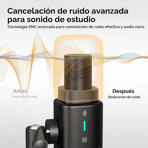 Vista 3 de NearStream AM25X Gen2 XLR/USB Micrófono de condensador con soporte