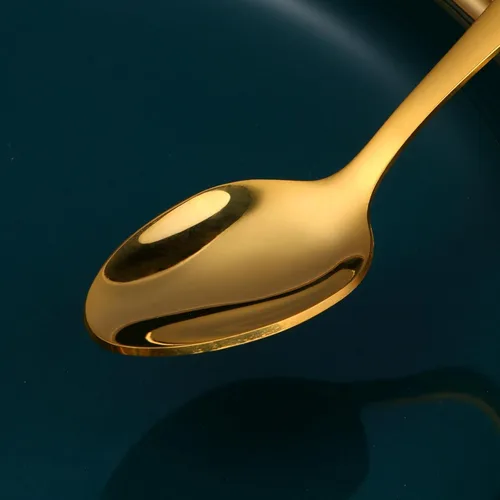 Vista 5 de 8 Pieces Dessert Spoons Teaspoons Small Coffee Spoons Espresso Spoons, 5.5 Inch (black)