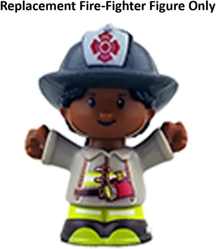 Vista 5 de Pieza de repuesto para Fisher-Price Little People to The Rescue FireTruck Playset - GGT34 ~ Figura de repuesto para luchador de incendios