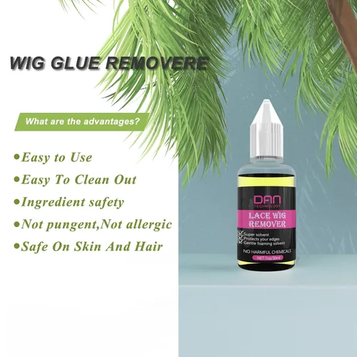 Vista 3 de DAN Technology Kit de pegamento y removedor de peluca de encaje, adhesivo impermeable para el cabello