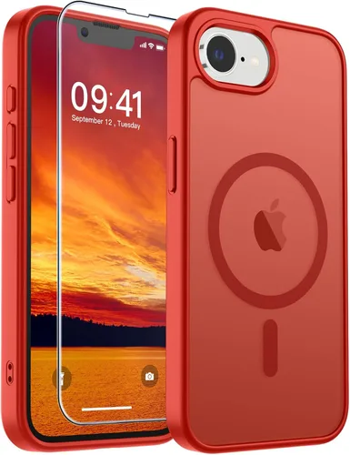 Vista 304 de SUPFINE Funda magnética para iPhone SE 2022 (3ª)/2020 (2ª), iPhone 8 (compatible con MagSafe) (protección contra caídas de grado militar), funda