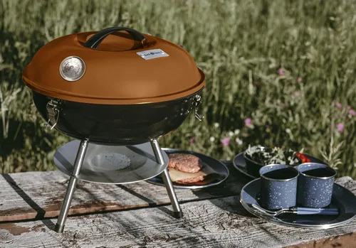 Vista 7 de GasOne CG-14T – Parrilla de barbacoa portátil de 14 pulgadas con tapa de bloqueo de 3 puntos para la preservación del calor – Sistema de ventilación