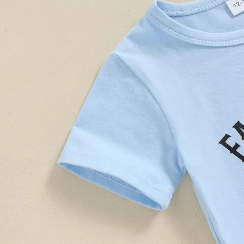 Vista 18 de fhutpw Conjunto de camiseta de manga corta con estampado de vaca y pantalones acampanados de dibujos animados para niñas