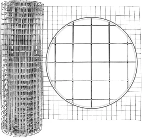 Vista 6 de Fencer Wire Valla de alambre soldado galvanizado calibre 10, malla de apertura de 2 pulgadas por 2 pulgadas (4 pies x 50 pies)