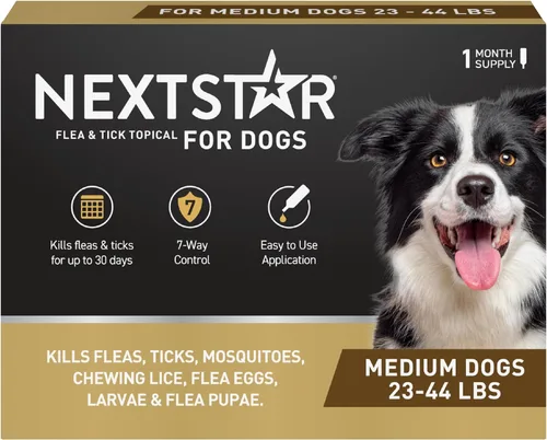 Vista 11 de NextStar Perros tópicos de pulgas y garrapatas pequeños, 7 vías, 1 mes