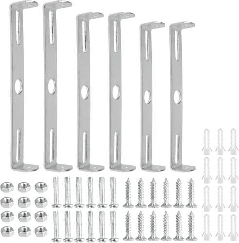 Vista 7 de Soporte de montaje para lámpara colgante de techo, kit de barra transversal, placa de montaje con tornillos, 4 piezas