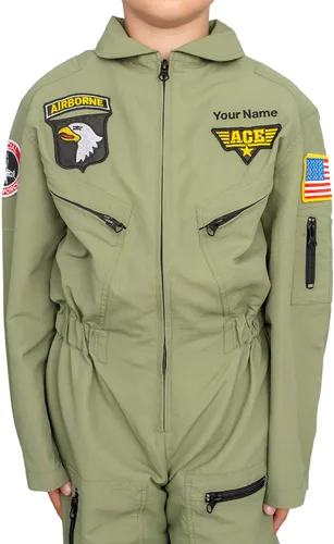 Vista 4 de Air Force Pilot - Conjunto de traje de Halloween para niños