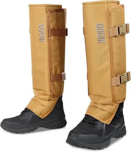 Vista 10 de QOGIR Polainas de serpiente para cazar: protectores de serpiente duraderos, polainas de polaina de serpiente para hombres y mujeres, protección Negro