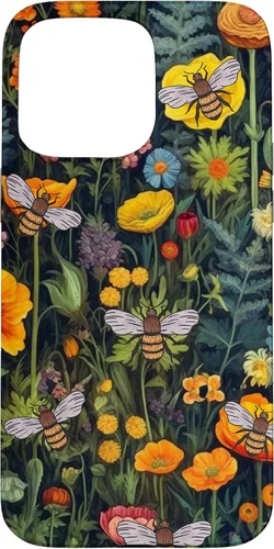 Vista 31 de Bees and Wildflowers Funda para iPhone 17