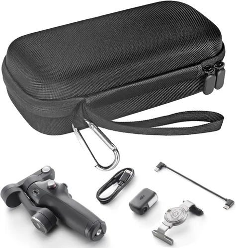Vista 9 de Estuche de transporte para DJI Osmo Mobile 8/7P / 7/SE, bolsa de almacenamiento para DJI OM 7P/7/OM6/SE y accesorios