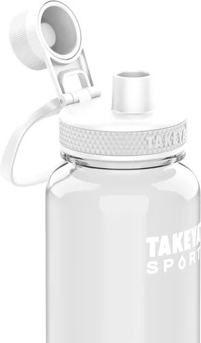 Vista 2 de Takeya Tritan - Botella de agua deportiva con tapa de boquilla - Sin BPA y apta para lavavajillas - Botella reutilizable con asa de tapa - Botella